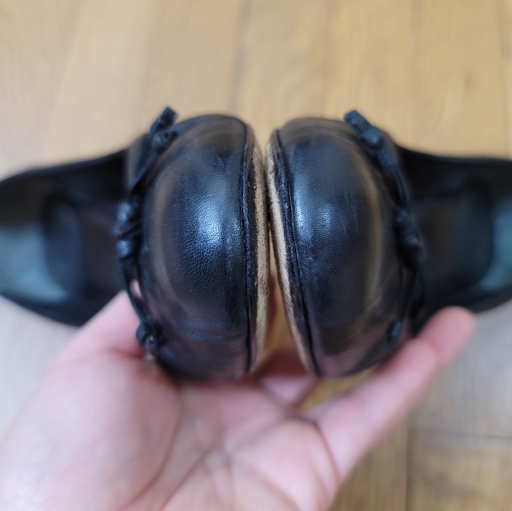 VTG Christian Dior Ruched Leather Pumps - Picture 11 of 15